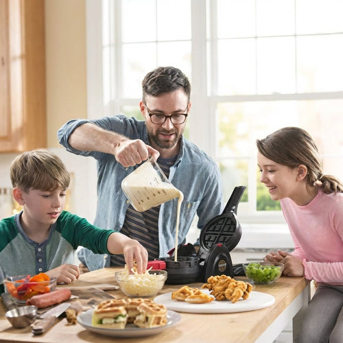 5-in-1 Gourmet Stuffed Waffle Station