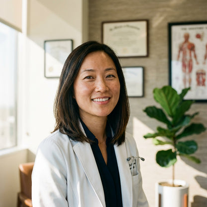 Dr. Sarah Chen MD dermatologist portrait