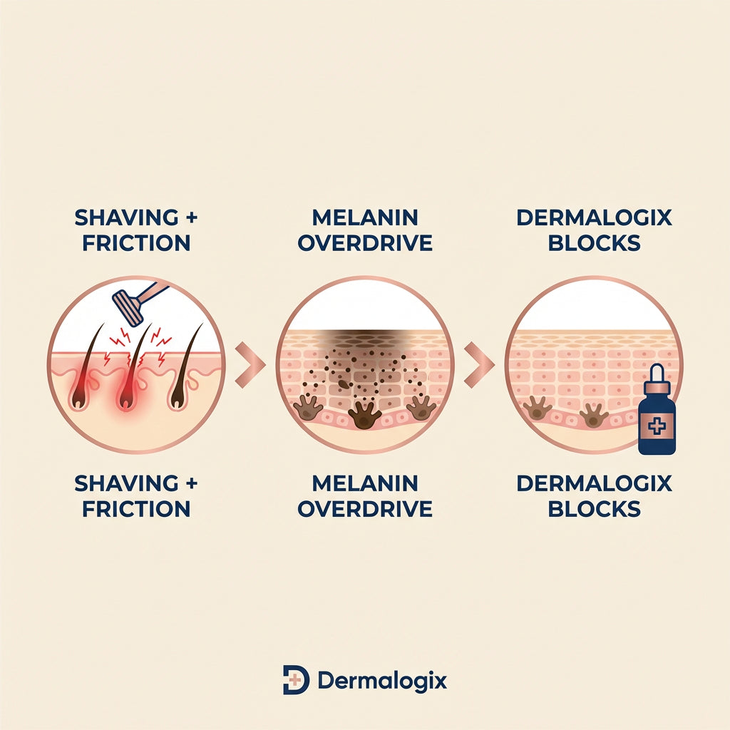 Dermalogix 3-step mechanism diagram