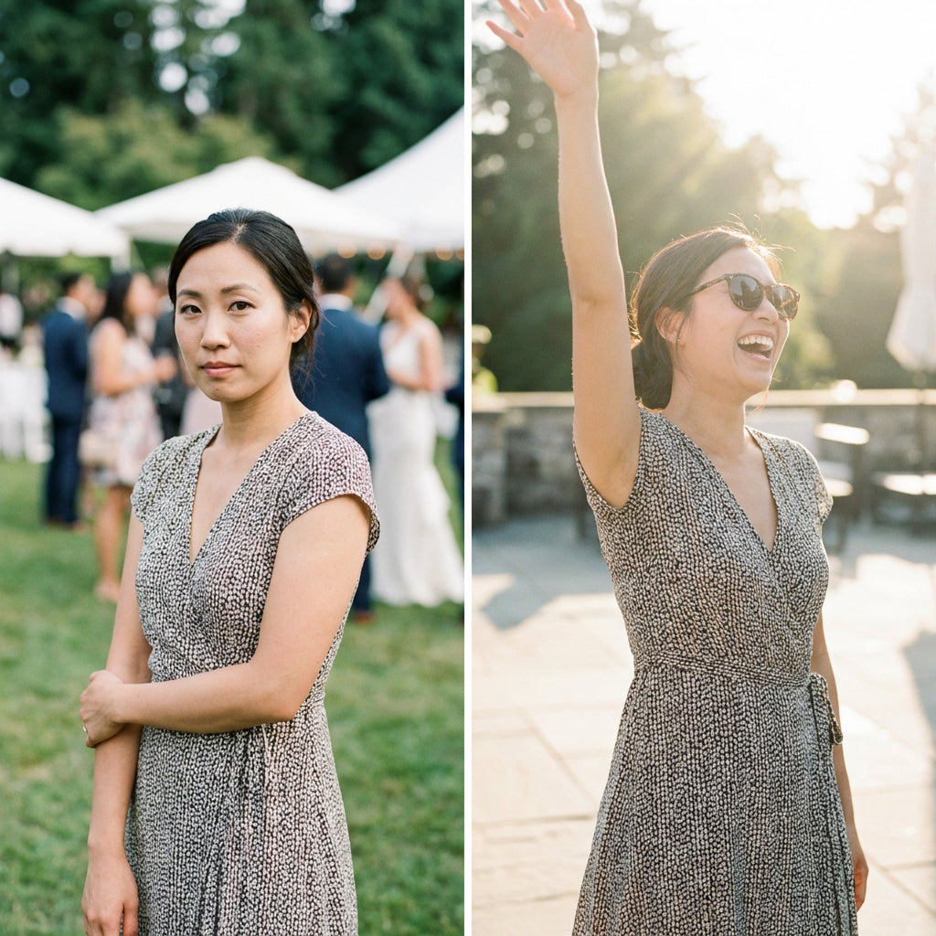 Hiding vs raising arms freely