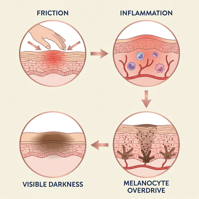 Underarm melanin cycle diagram