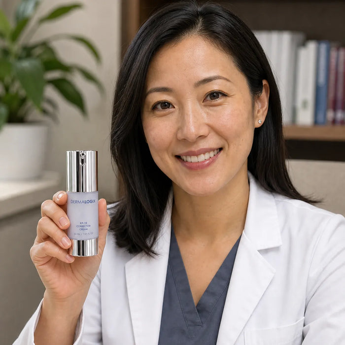 Dermatologist holding KP-10